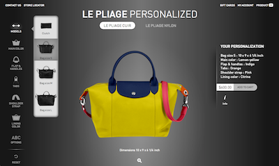 Longchamp Le Pliage customized Web site