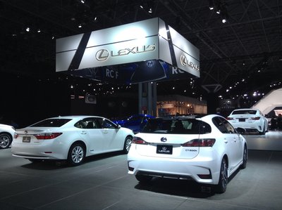 Lexus display area at NY Auto Show