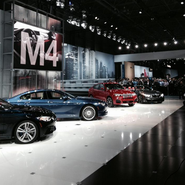 BMW display area at NY Auto Show