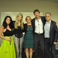 From left to right: Elizabeth Paton, U.S. fashion and luxury correspondent for the Financial Times; Sarah Wellersdorf, principal at the Boston Consulting Group: Debbie Kiederer, principal at Chalkdust: Frank Zimmerman, CEO of Arvato NA: and Aaron Mittman, CEO of Sonic Notify. All spoke on a luxury shopping panel last month hosted by The Associated Press 