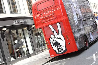 John Varvatos London bus ad