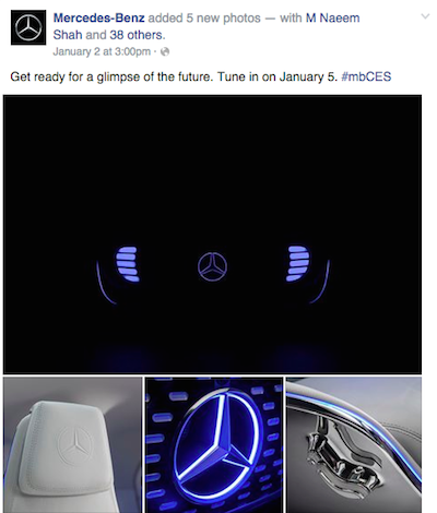 Mercedes CES Facebook
