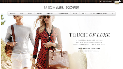 Michael Kors ecommerce site