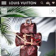 Louis Vuitton summer 2016 collection on mobile site
