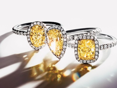 tiffany.yellow diamond rings