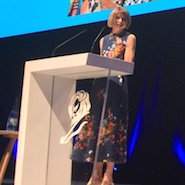 Anna Wintour speaking at Cannes Lions 2016