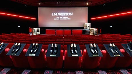 French footwear maker J.M. Weston has opened a pop-up store in the Gaumont Ambassade at 50 avenue des Champs-Elysées in Paris before the famed cinema undergoes a makeover 