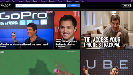 Yahoo Tech homepage