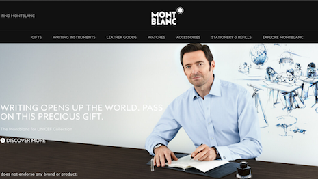 Montblanc owner Richemont is quite protective of its ecommerce business. Image credits: Montblanc