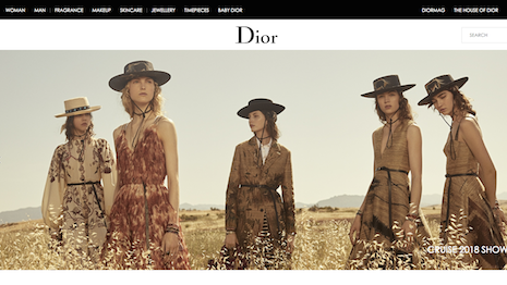 Dior's Web site is among the fastest-loading among those measured by Catchpoint. Image credits: Dior