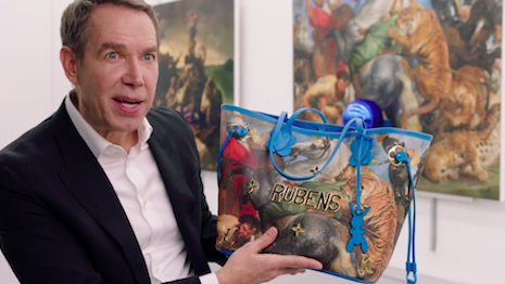Jeff Koons discussing his collaboration with Louis Vuitton. Image credits: Louis Vuitton
