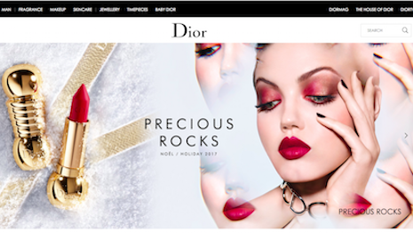 Dior's Web site rocks as the best-performing desktop Web site, according to Catchpoint analysis for the third quarter of 2017