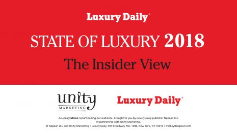 Luxury Daily's State of Luxury 2018 comes free with a new annual subscription ($349) or can be bought separately