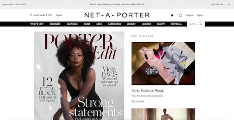 Net-A-Porter's leadership in luxury ecommerce was a key factor in its complete acquisition by Cartier parent Richemont. Image credit: Net-A-Porter