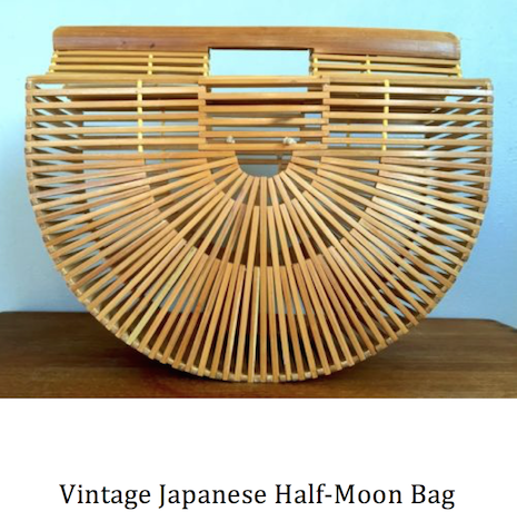 Vintage Japanese Half-Moon Bag