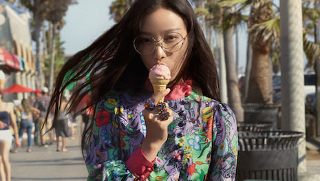 Millennial appeal: Chinese actress Ni Ni in a recent Gucci eyewear campaign shot in Venice Beach, CA. Image credit: Gucci