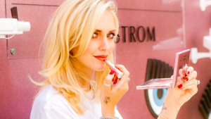 Nordstrom celebrated the launch of Lancome's Chiara Ferragni capsule collection at Nordstrom Century City store in Los Angeles. This was influencer Ms. Ferragni's first beauty collection, choosing to make the debut in a department store. Image credit: Nordstrom