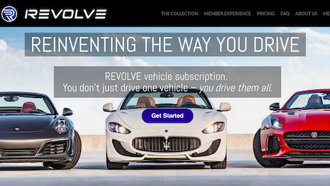 Consumers can subscribe to the Revolve service for $1,500 to $2,600 a month to drive car brands such as Jaguar, Porsche, Maserati, Lexus, BMW, Mercedes-Benz, Range Rover and Aston Martin. Image credit: Revolve
