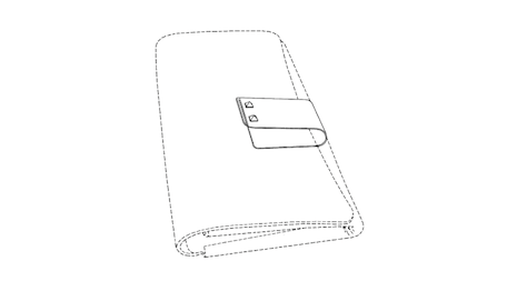 Drawing for a 2013 design patent for a Valentino handbag clasp 