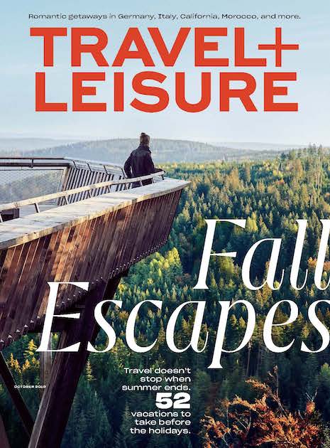 Travel + Leisure October 2019 cover