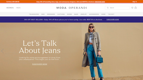 Moda Operandi, one of the leading online retail platforms, is known for its trunk shows and nurturing emerging talent. Image credit: Moda Operandi